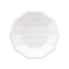 Daydream Society Frenchie Striped Small Plates In Lilac