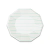 Daydream Society Frenchie Striped Small Plates In Mint