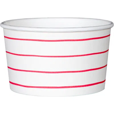 Daydream Society Frenchie Striped Treat Cups In Candy Apple