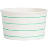 Daydream Society Frenchie Striped Treat Cups In Clover