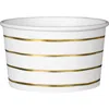 Daydream Society Frenchie Striped Treat Cups In Gold