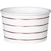 Daydream Society Frenchie Striped Treat Cups In Rose Gold