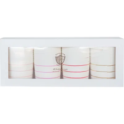 Daydream Society Frenchie Stripes Baking Cups In Warm Palette