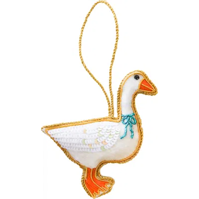 Daydream Society Goose Christmas Ornament In Multi