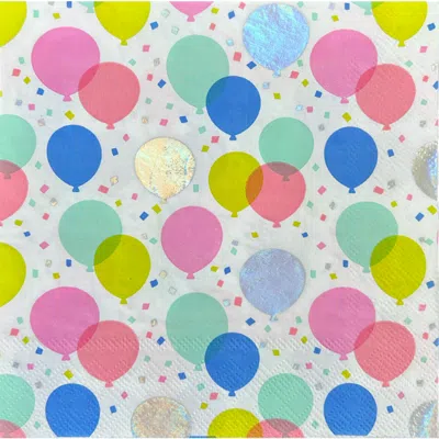 Daydream Society It's A Birthday Balloon Large Napkins In Assorted Pre-pack