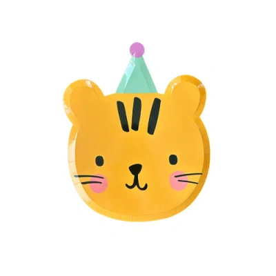 Daydream Society Little Celebrations Tiger Large Plates In Assorted Pre-pack