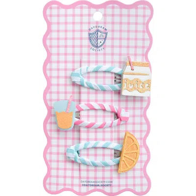 Daydream Society Kids'  Orange Juice Hair Clip Set In Multi