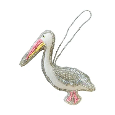 Daydream Society Pelican Christmas Ornament In Multi
