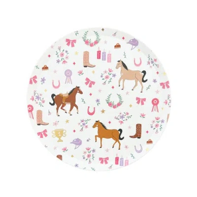 Daydream Society Pony Tales Pony Pattern Small Plates In Assorted Pre-pack