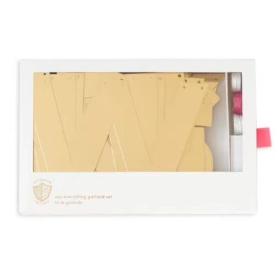 Daydream Society Say Everything Alphabet And Numbers Garland Set In Gold
