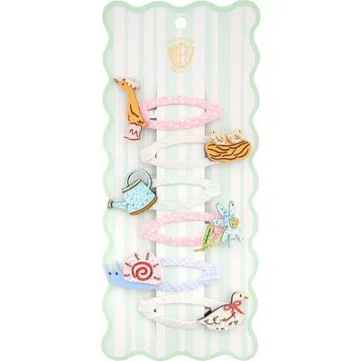 Daydream Society Kids'  Silly Goose Garden Hair Clip Set In Multi