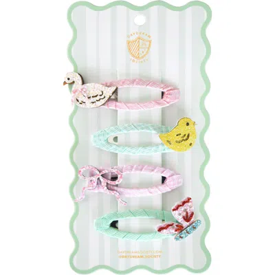 Daydream Society Kids'  Silly Goose Hair Clip Set In Multi