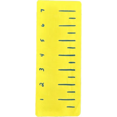 Daydream Society Smarty Pants "ruler" Guest Napkins In Multi