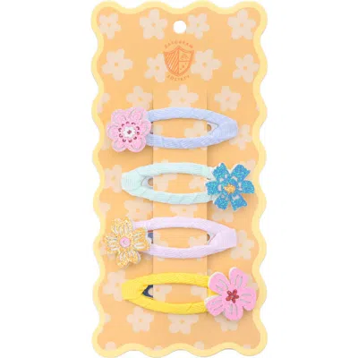 Daydream Society Kids'  Spring Flowers Hair Clip Set In Multi