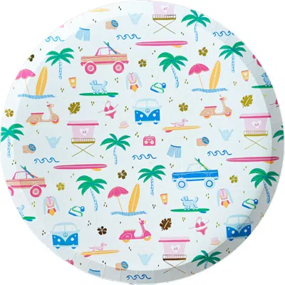 Daydream Society Surf's Up Plates In Multi