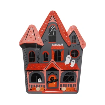 Daydream Society Trick Or Treat Street Halloween Haunted House Large Plates In Multi