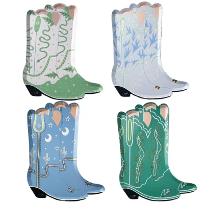 Daydream Society Yeehaw Large "boot" Plates In Assorted Pre-pack