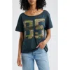 Daydreamer 85 Camo Appliqué Off The Shoulder Cotton T-shirt