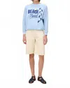 Daydreamer Beach Please Crew In Powder Blue In Blue