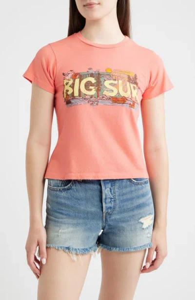 Daydreamer Big Sur Graphic T-shirt In Pink