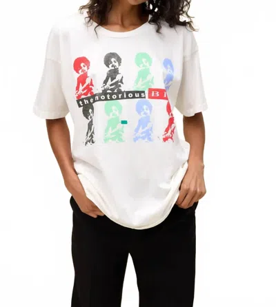 DAYDREAMER BIGGIE IT WAS ALL A DREAM MERCH TEE IN VINTAGE WHITE