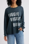 Daydreamer Biggie Varsity Long Sleeve Cotton Graphic T-shirt