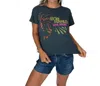 Daydreamer Bob Marley Soul Rebel Reverse Girlfriend Tee In Vintage Black In Black