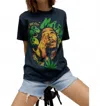 Daydreamer Bob Marley Is This Love Cotton Graphic T-shirt In Blue