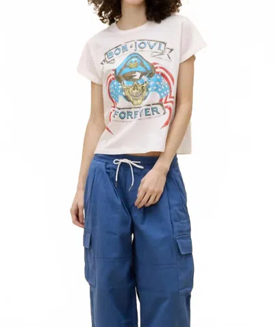 Daydreamer Bon Jovi Forever Solo Tee In Vintage White