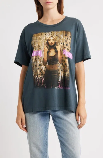 Daydreamer Britney Spears 'oops I Did It Again' Graphic T-shirt In Black