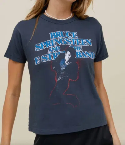 Daydreamer Bruce Springsteen 84-85 Ringer Tee Top In Vintage Black