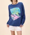 Daydreamer Bruce Springstein Born In The U. S.a Vintage Sweatshirt In Washed Indigo