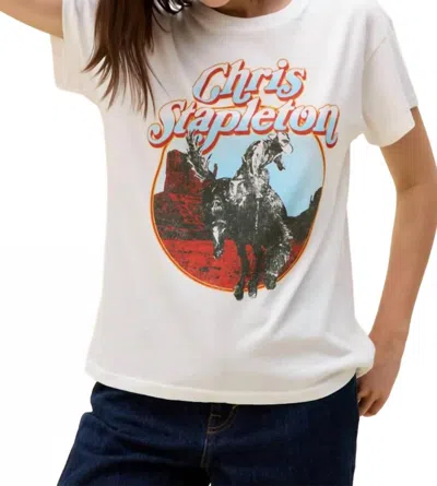 Daydreamer Chris Stapleton Horse And Canyons Tour Tee In Vintage White