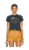 Daydreamer Cowboy Songs Vintage Tee In Black