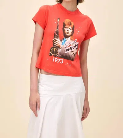 Daydreamer David Bowie 1973 Pinups Vintage Tee In Red