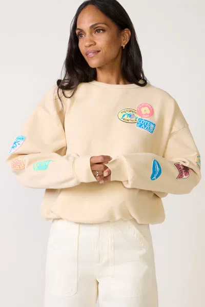 Daydreamer Destination Patches Oversized Crew In Neutral