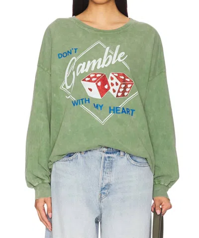 Daydreamer Don't Gamble With My Heart Tee In Green