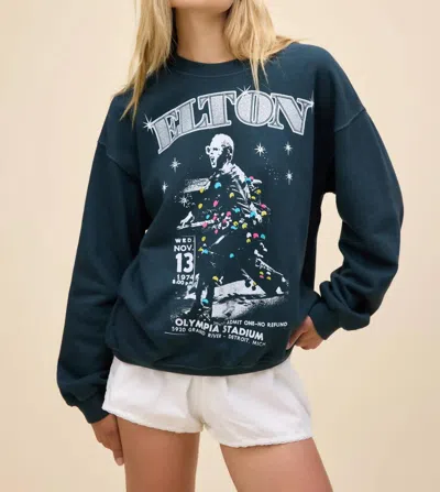 DAYDREAMER ELTON JOHN OLYMPIA STADIUM BF SWEATSHIRT IN VINTAGE BLACK