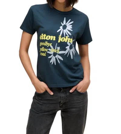 Daydreamer Elton John Road Ringer Tee In Vintage Black