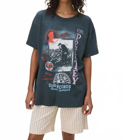 Daydreamer Elvis Polaroid Tee In Gray