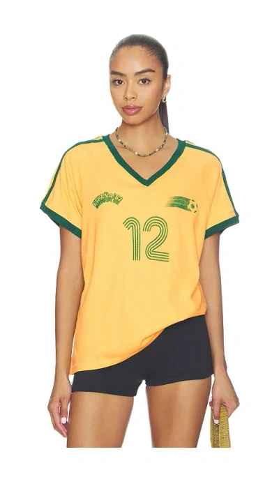 Daydreamer Espana Club Tee In Yellow