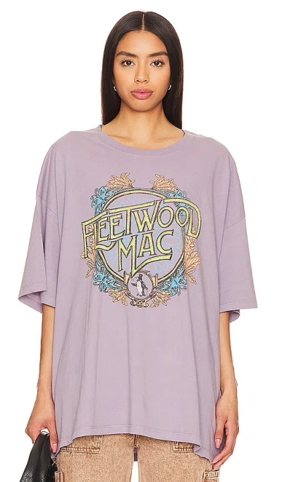 Daydreamer Shirt Fleetwood Flower Crest In Purple