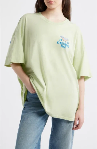 Daydreamer Fleetwood Mac 1967 Butterfly Graphic Tee In Green