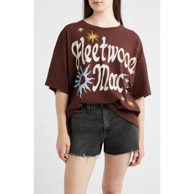 Daydreamer Fleetwood Mac 1973 Doodle Graphic T-shirt In Blue