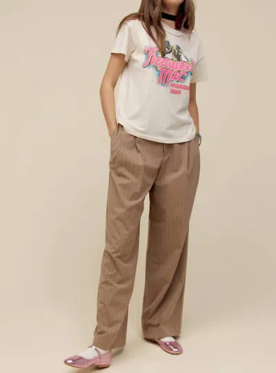 Daydreamer Fleetwood Mac American Tour Reverse Tour Tee Top In Dirty White In Multi