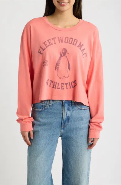 Daydreamer Fleetwood Mac Athletics Graphic Long Sleeve Tee In Blossom