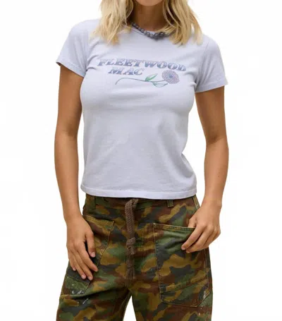 Daydreamer Fleetwood Mac North American Tour 1987 Short Sleeve Tee In Lavender Sky In Blue