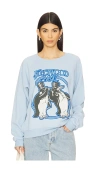 Daydreamer Fleetwood Mac Penguins Graphic Sweatshirt In 파우더 블루