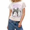 Daydreamer Fleetwood Mac Penguins Reverse Gf Tee In Dirty White In Multi