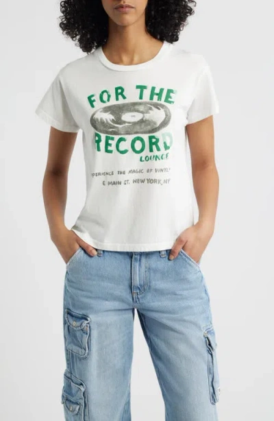 Daydreamer For The Record Solo Cotton Graphic T-shirt In White